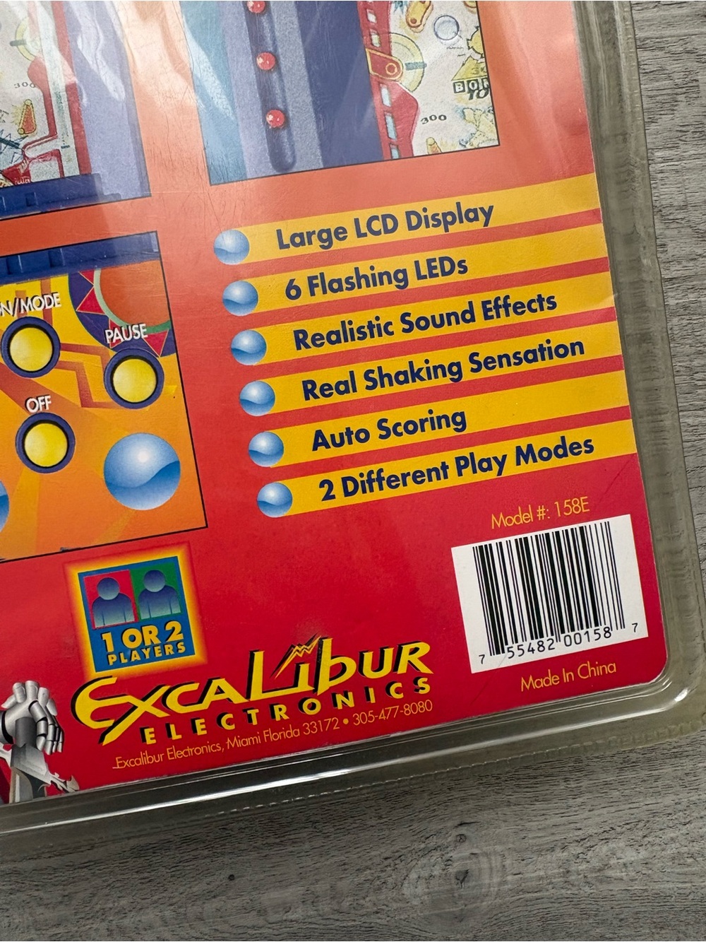 Vintage Excalibur Electronics Pinball Handheld Game NIB - Picture 4 of 6